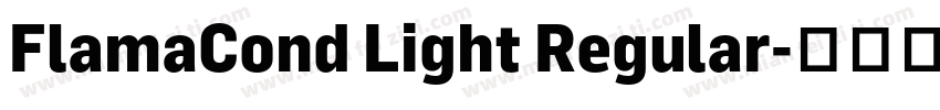 FlamaCond Light Regular字体转换
